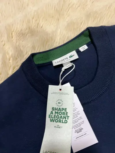 Polerón azul marino Lacoste con logo bordado - miniatura 2