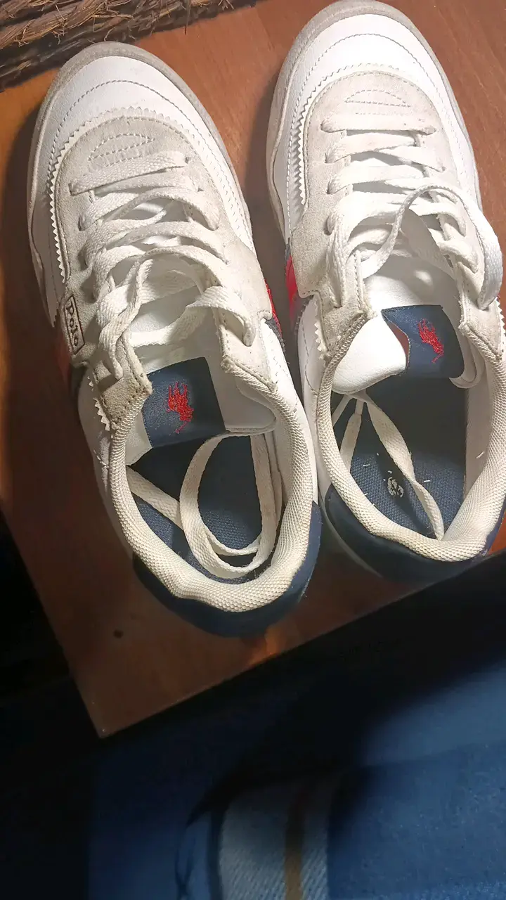 Zapatillas deportivas Polo blancas y rojas - 1