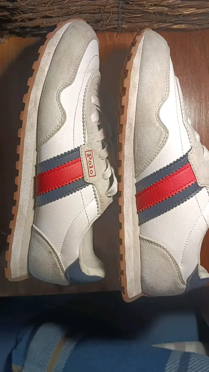 Zapatillas deportivas Polo blancas y rojas - 2