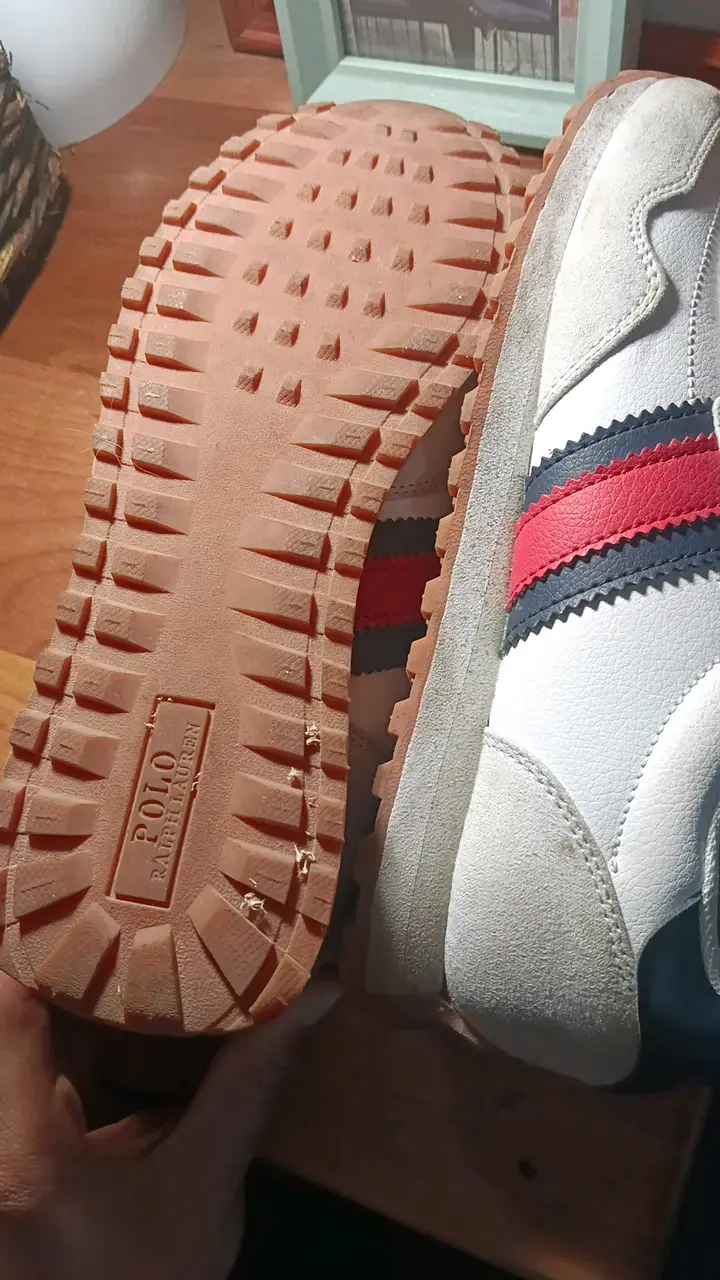 Zapatillas deportivas Polo blancas y rojas - 4