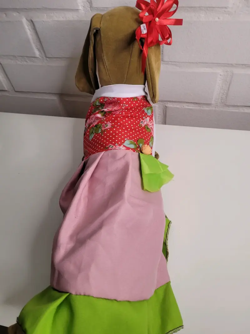 Vestido para perro con diseño floral . HUASO - 2