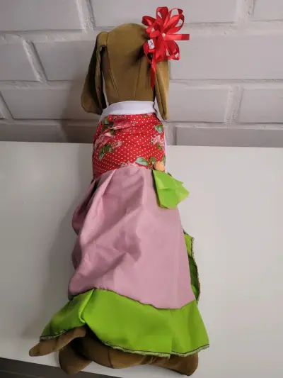 Vestido para perro con diseño floral . HUASO - miniatura 3