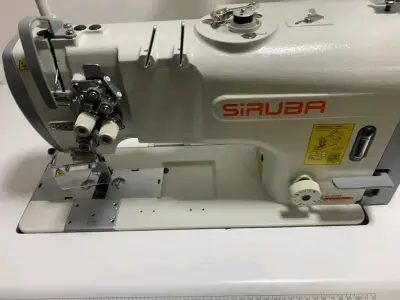 Máquina doble aguja Industrial Siruba con Mesa - miniatura 6