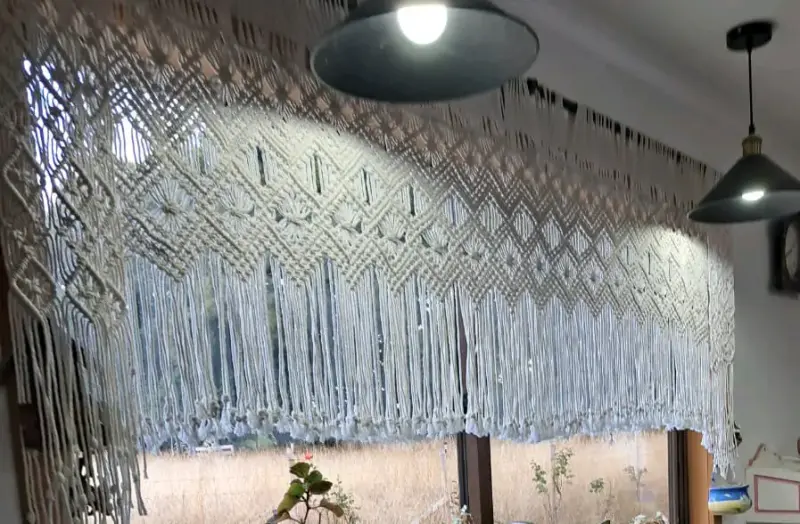 Decoración de pared macramé búho artesanal - 4