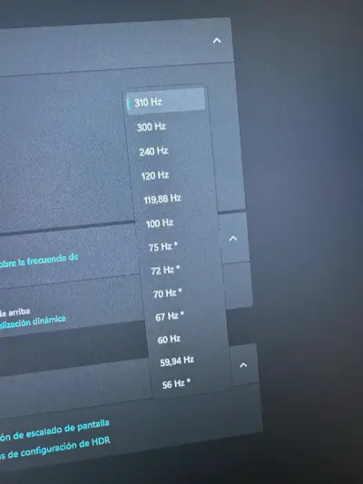 Monitor Asus Rog 310hz - miniatura 5