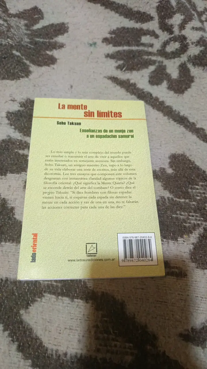 Libro 'La mente sin límites' de Soho Takuan - 3