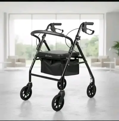 Andador ortopédico Howell con asiento y frenos - miniatura 1