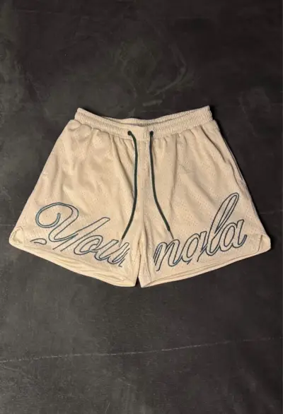 Shorts deportivos beige YoungLA Original 🇺🇸 - miniatura 1