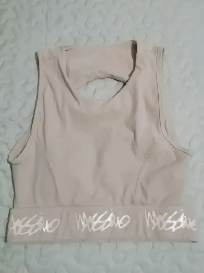 Top deportivo rosado pastel Massimo con logo - miniatura 1
