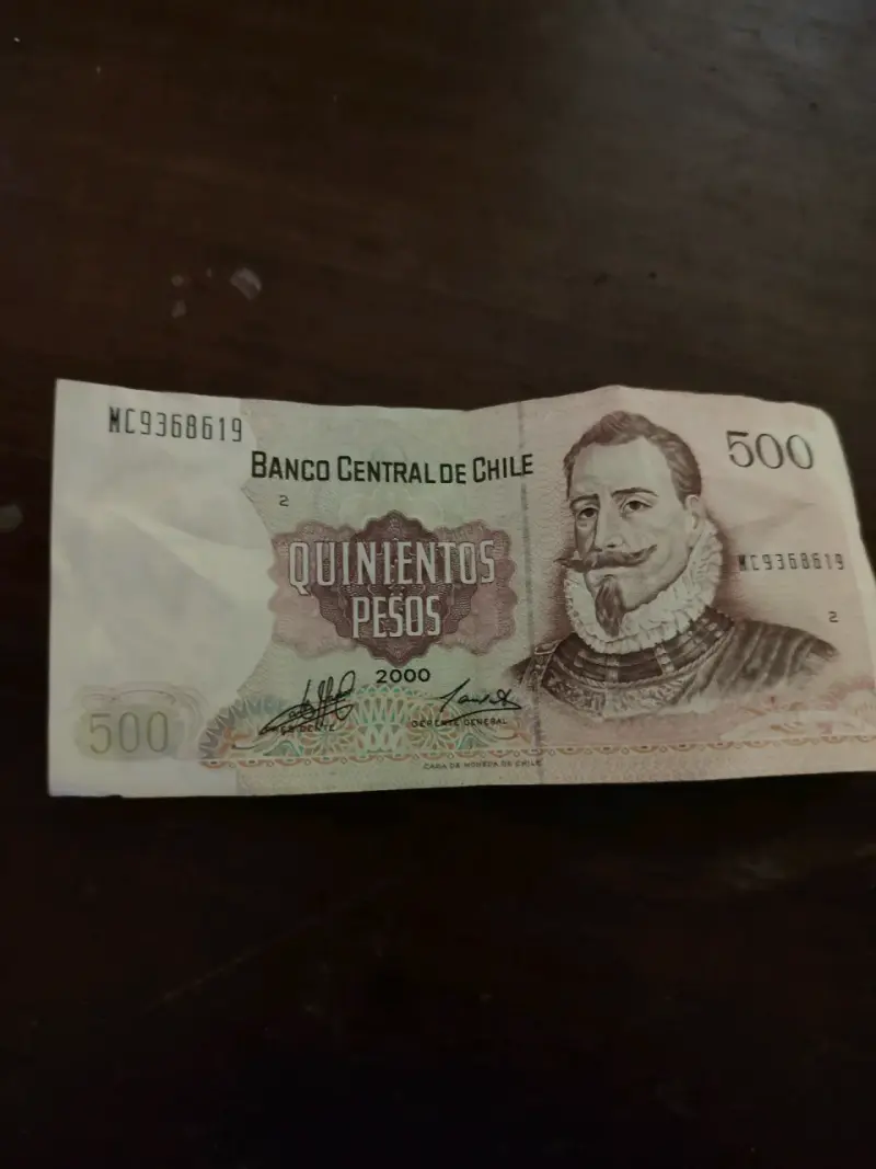 Billete de 500 pesos chilenos antiguo - 1