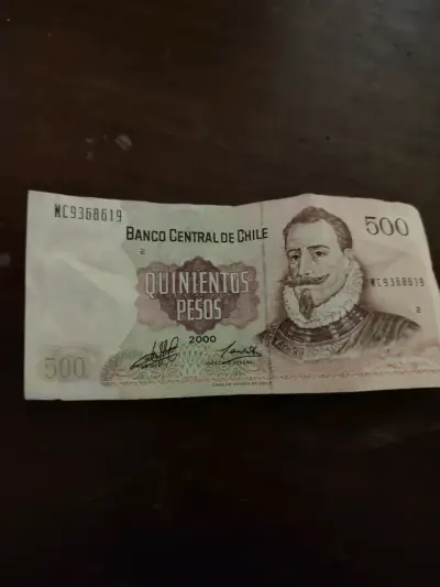 Billete de 500 pesos chilenos antiguo - miniatura 1