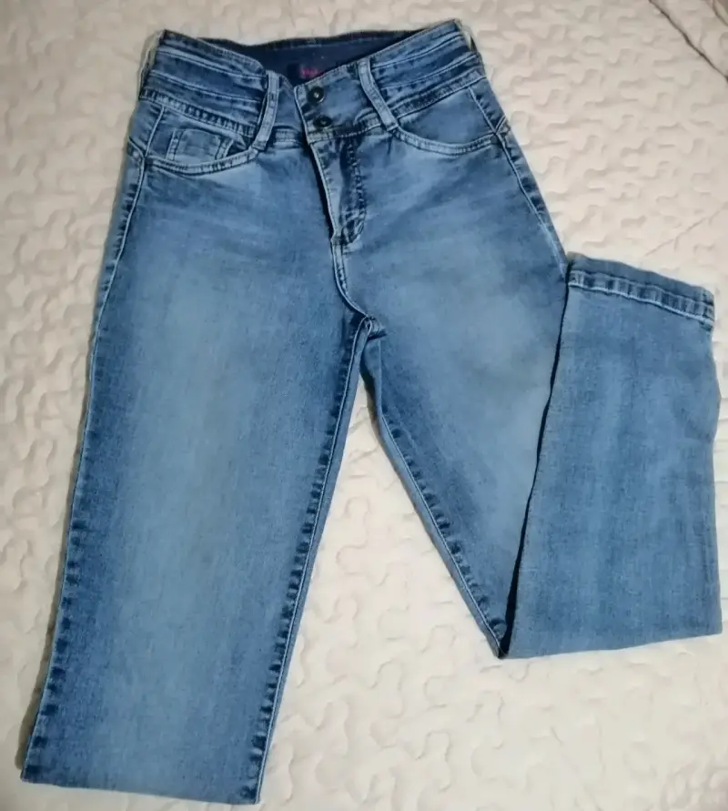Jeans de mezclilla azul para mujer Wados - 1
