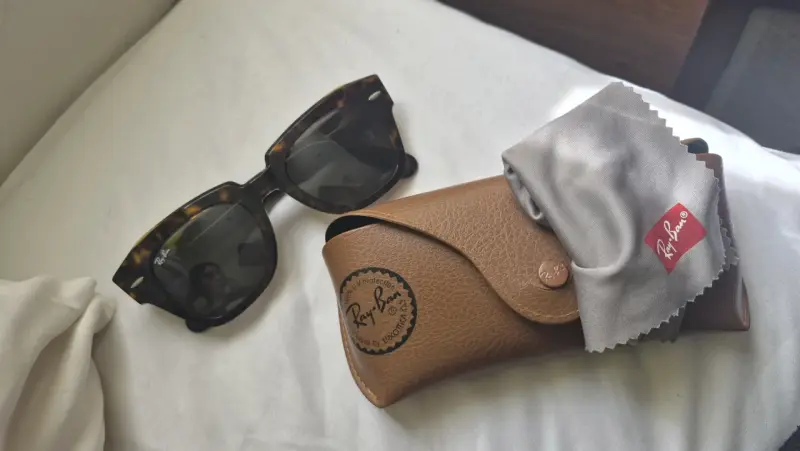 Gafas de sol Ray-Ban estilo carey con estuche - 1