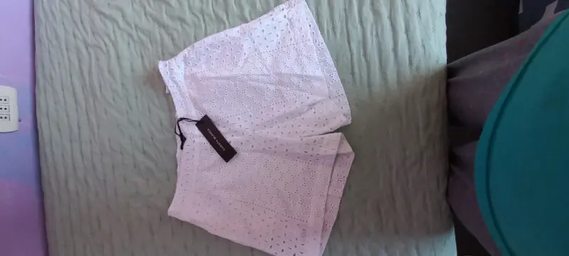 Shorts blancos de encaje para mujer - 2