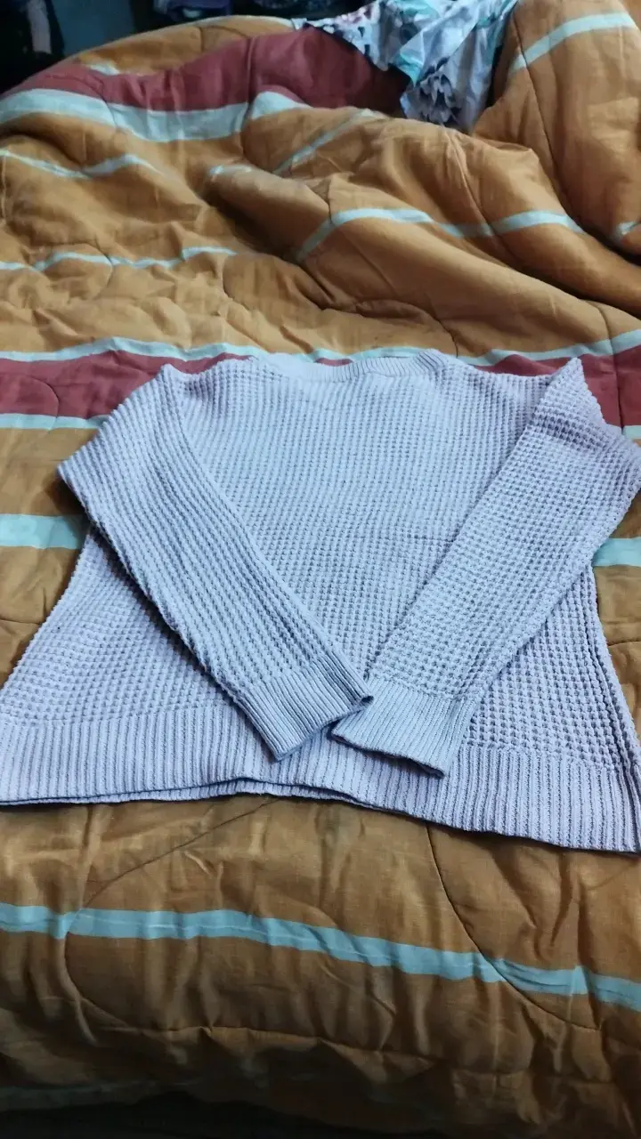 Suéter de punto gris para mujer - 2