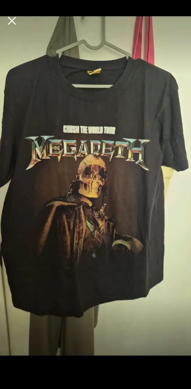 Polera Megadeth Crush The World Tour