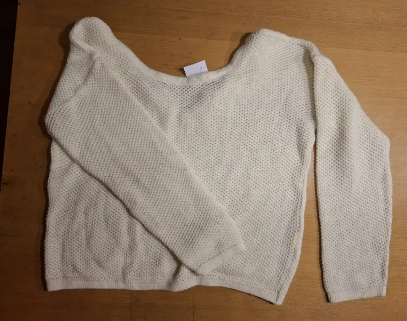 Suéter de punto beige para mujer - 4