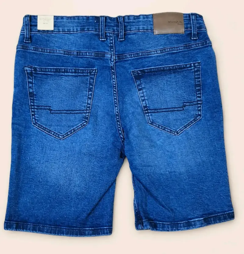 Shorts de mezclilla azul para hombre Marquis - 2