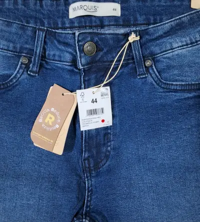 Shorts de mezclilla azul para hombre Marquis - miniatura 3