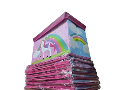 Caja organizadora infantil con diseño de unicornio - miniatura 1