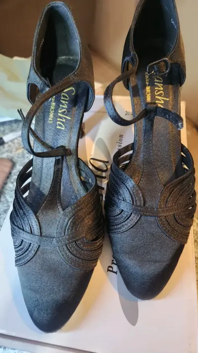 Zapatos de baile Sansha Luisa negros - miniatura 1