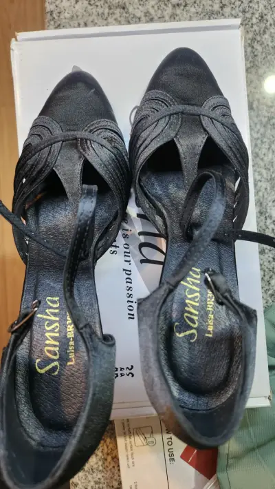 Zapatos de baile Sansha Luisa negros - miniatura 2