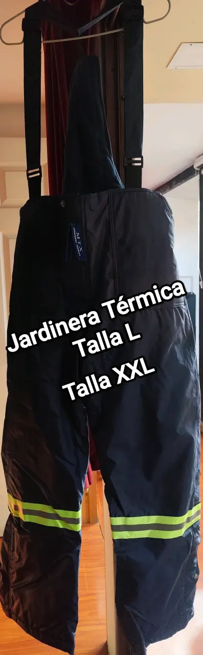 Jardinera térmica azul con tirantes - 1