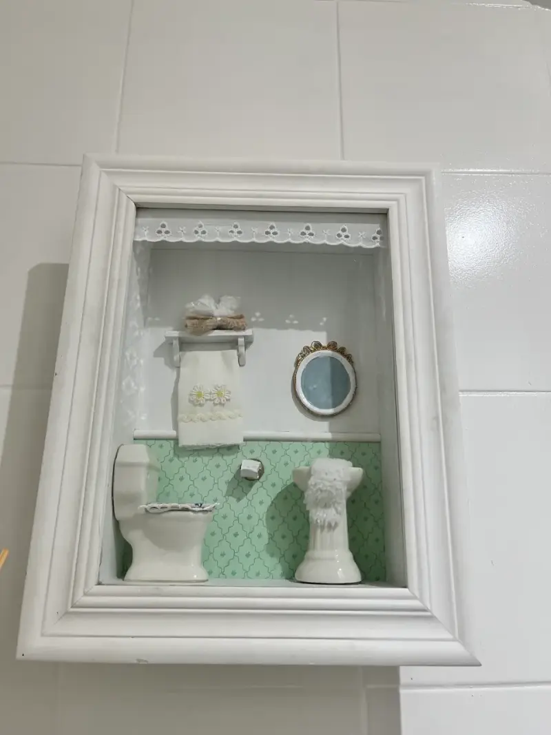 Cuadro decorativo de baño en miniatura - 3