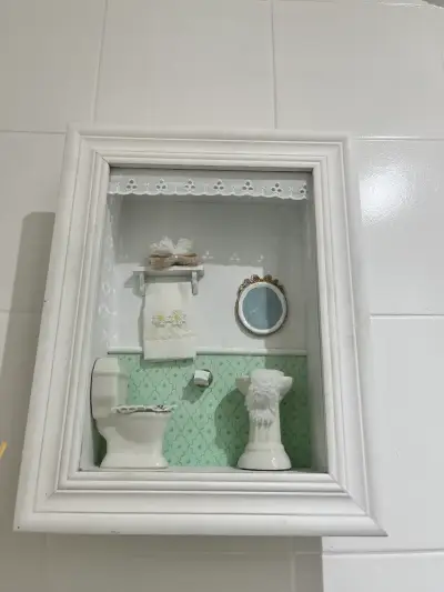 Cuadro decorativo de baño en miniatura - miniatura 3