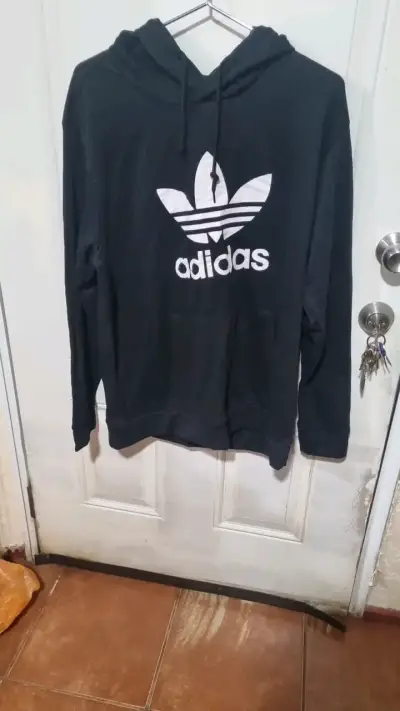 Polerón con capucha Adidas Trefoil negro XL - miniatura 1