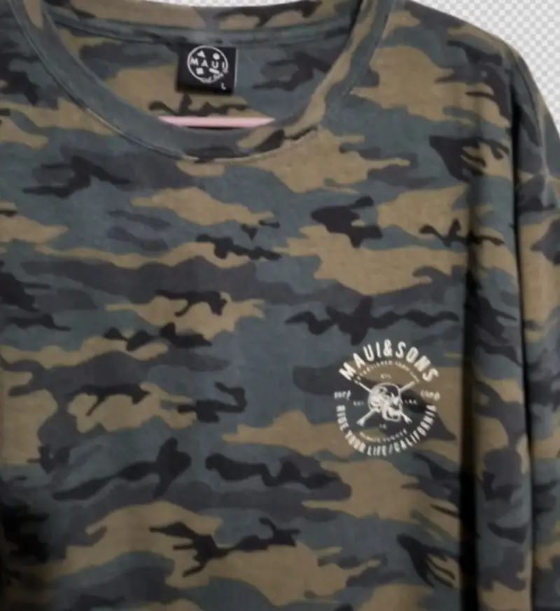 Polera camuflada Maui and Sons para hombre - 2