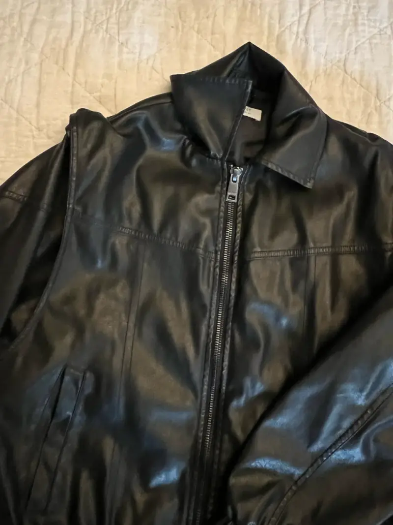 Chaqueta de ecocuero negra Basement para mujer - 3