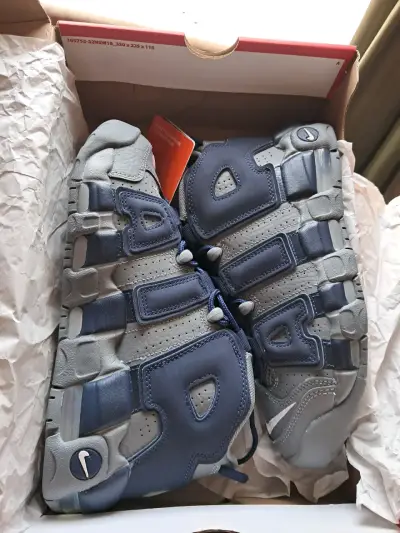 Zapatillas Nike Air More Uptempo GS Azul Gris - miniatura 1