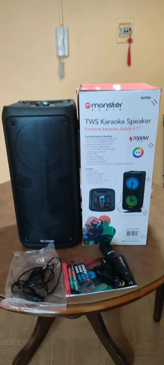 Parlante Karaoke Monster Audio TWS 7000W - 4