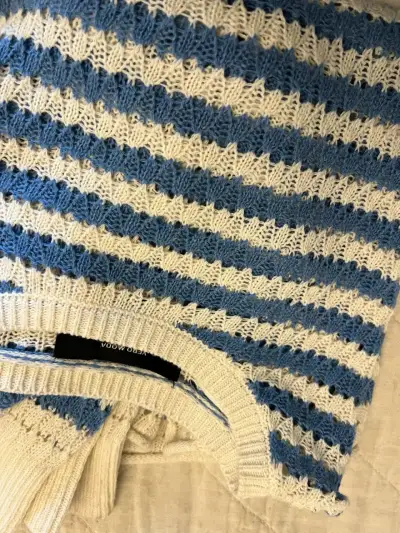 Suéter de rayas azul y blanco Vero Moda - miniatura 2
