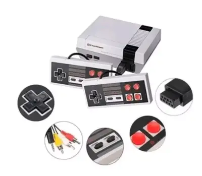 Consola retro de videojuegos con dos controles - miniatura 2