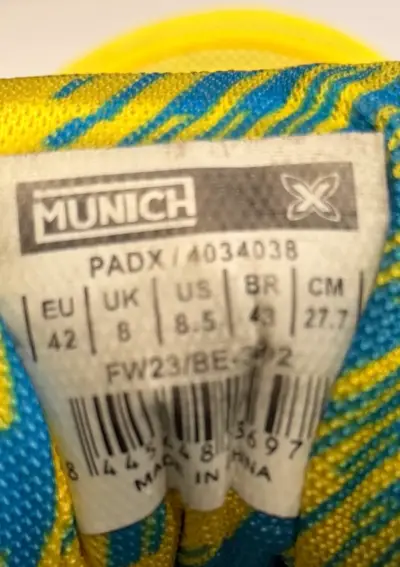 Zapatillas deportivas Munich amarillas y azules - miniatura 2