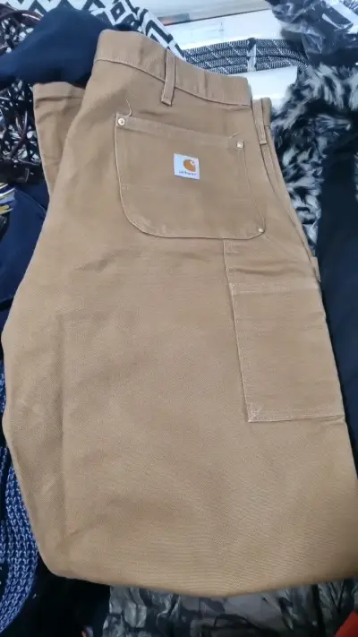 Pantalones Carhartt marrones de trabajo - miniatura 1