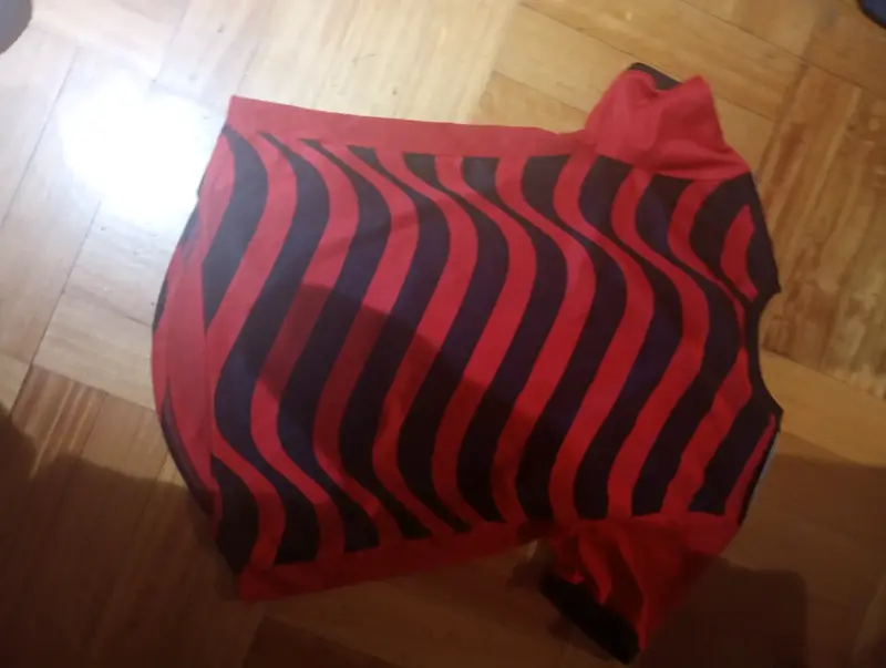 Camiseta de fútbol Flamengo Adidas roja y negra - 2