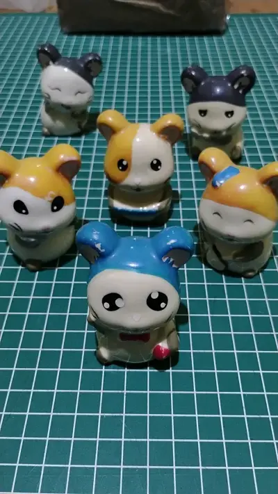 Set de figuras de cerámica Hamtaro - miniatura 2