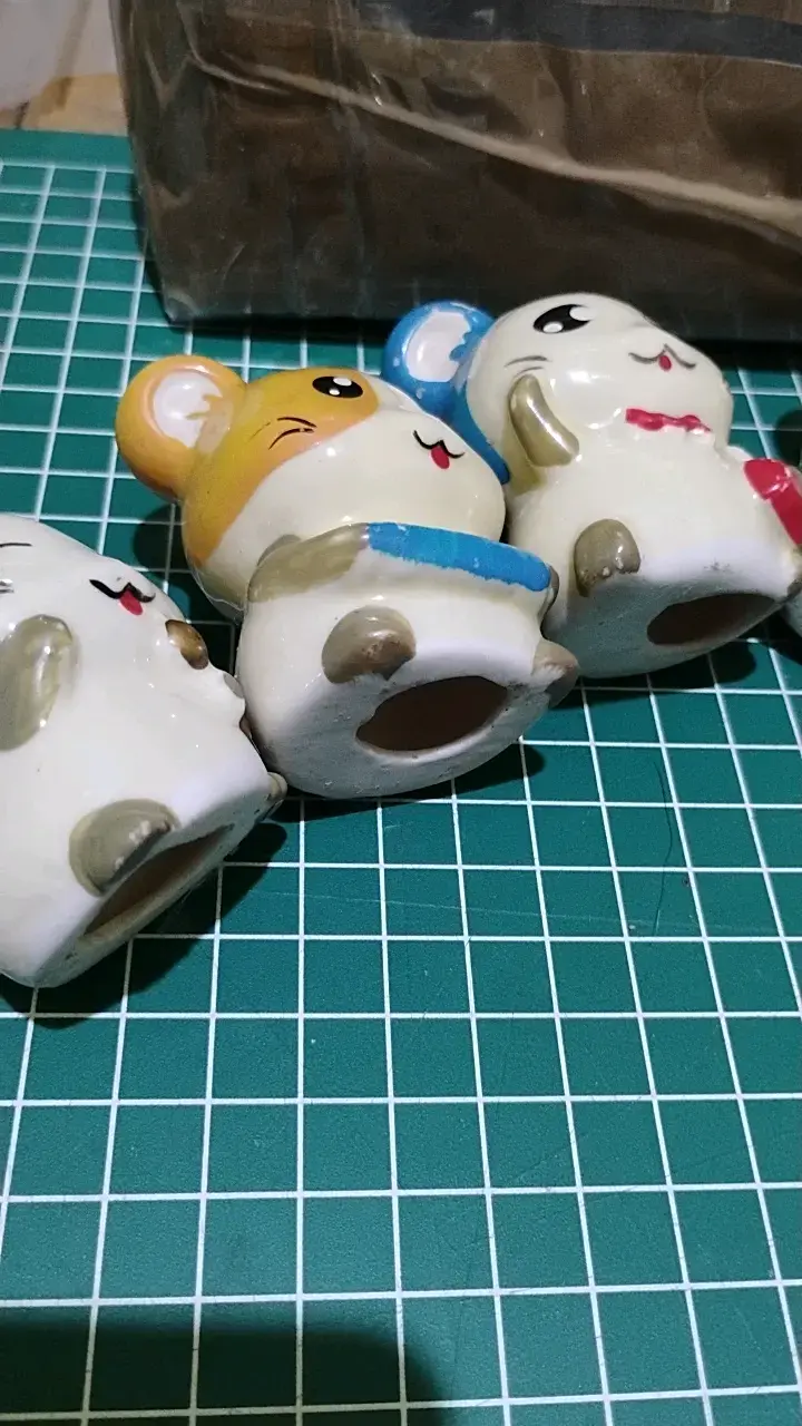 Set de figuras de cerámica Hamtaro - 6