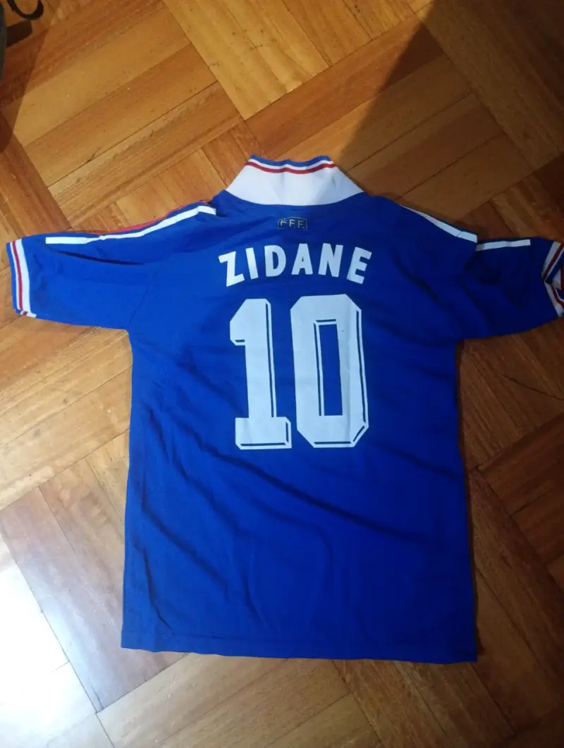 Camiseta Francia Zidane 10 Adidas Azul - 2