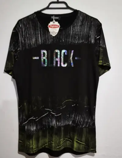 Polera negra con diseño Fijona talla XL - miniatura 1