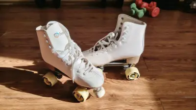 Patines de Cuatro Ruedas Blancos para Adulto - miniatura 1