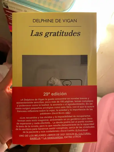 Libro 'Las gratitudes' de Delphine de Vigan - miniatura 1