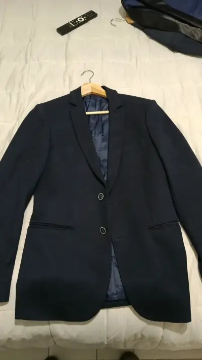 Blazer azul oscuro Marquis elegante para hombre - miniatura 1