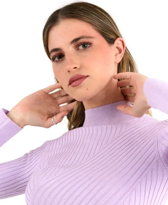 Sweater Wados de punto lila para mujer - 2