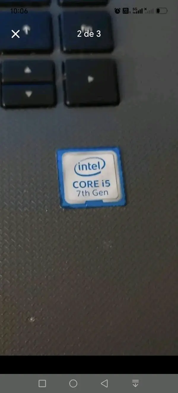 Notebook HP con Intel Core i5 7ma Generación - 3