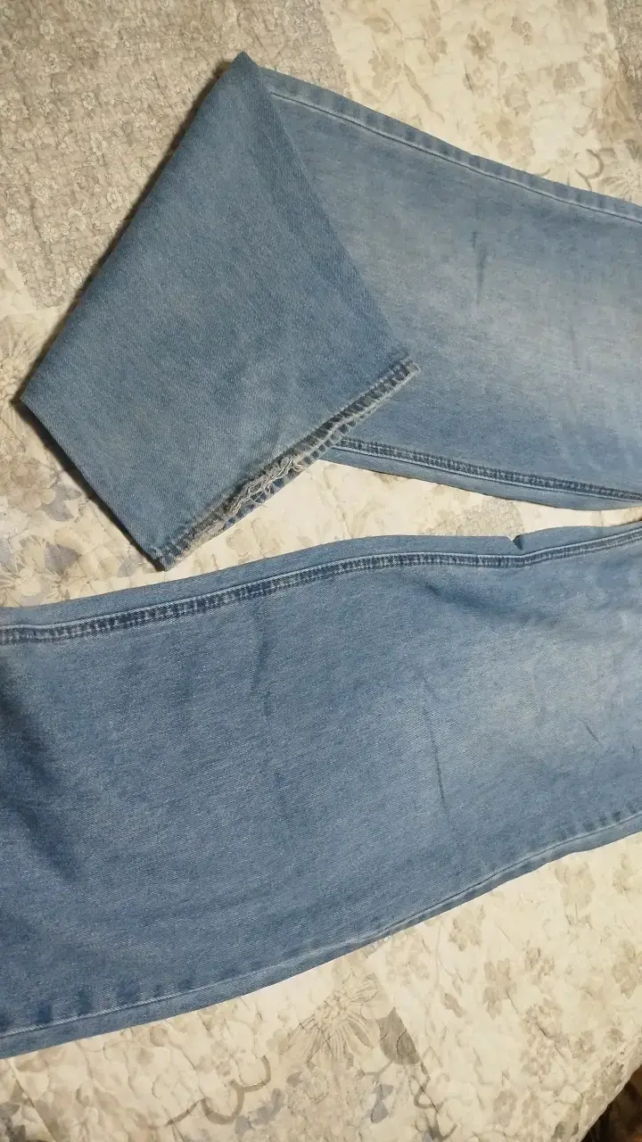 Jeans azules desgastados para mujer talla 40 - 2