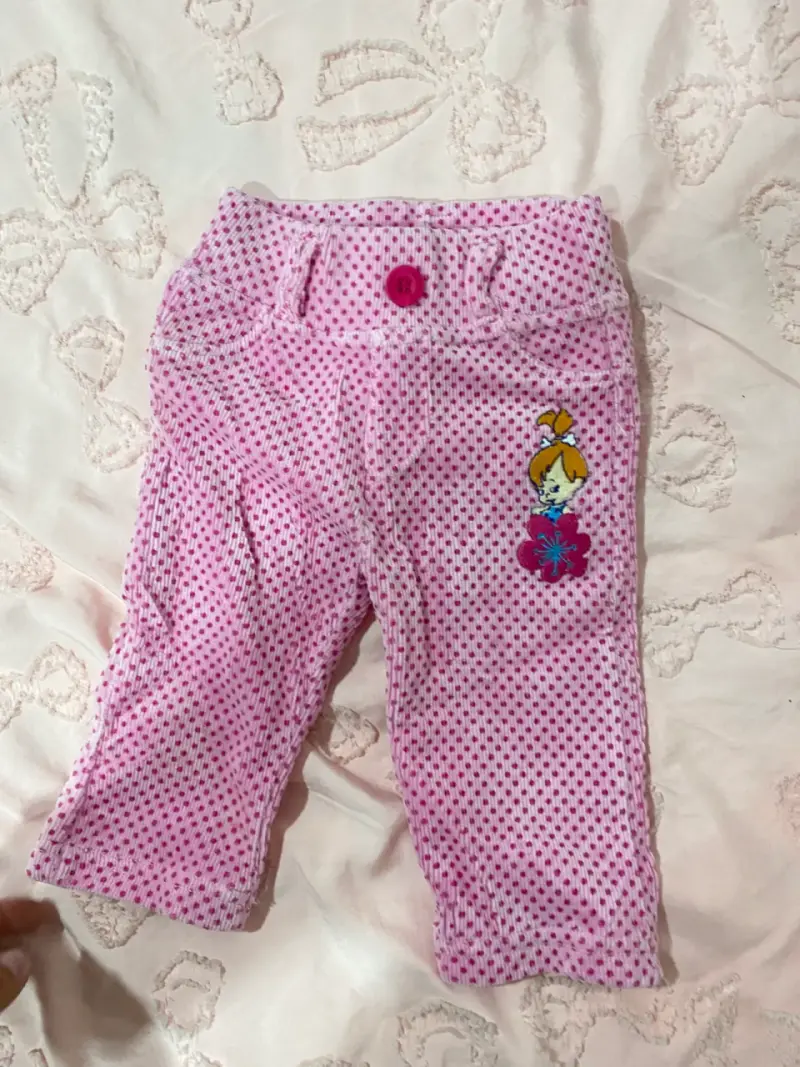 Pantalones rosados para bebé Cave Kids 3M - 1